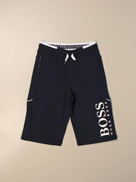 Hugo Boss Outlet: jogging shorts with logo - Blue | Hugo Boss shorts