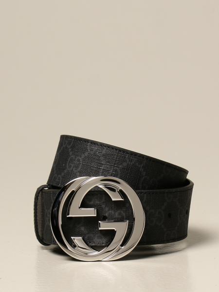 GUCCI: Cinturón para hombre, Negro | CinturÓN Gucci 411924 KGDHX GIGLIO.COM