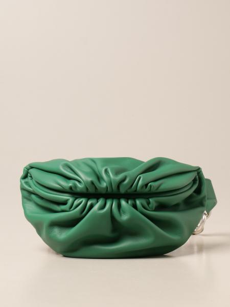 BOTTEGA VENETA: Cobble intreccio nappa leather bag - Green