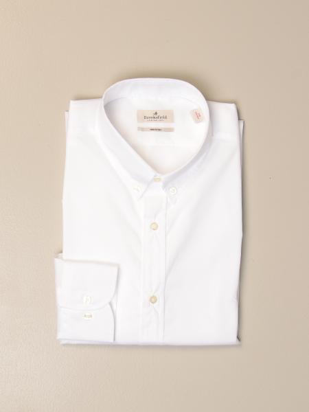 Brooksfield shirt in stretch poplin with button down collar