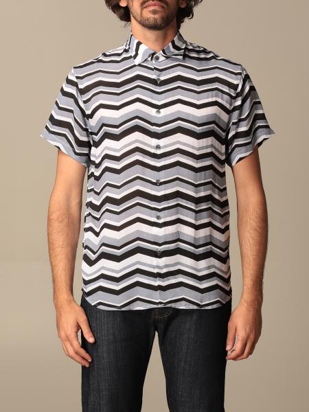Armani Exchange shirt in zigzag modal