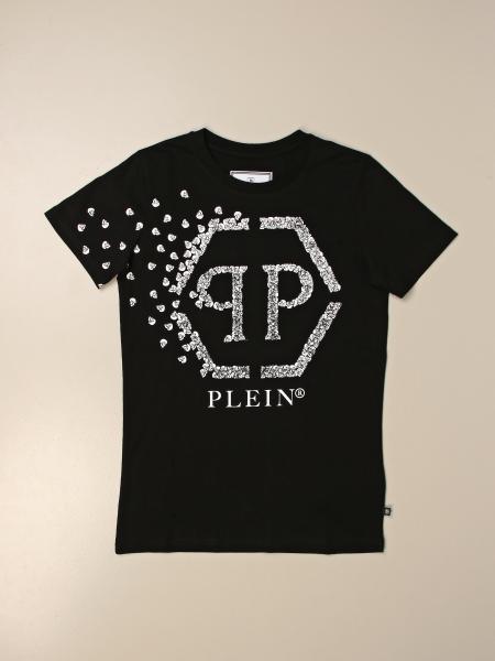 PHILIPP PLEIN：Tシャツ 男の子 - ブラック | GIGLIO.COMオンラインのPhilipp Plein Tシャツ PAAC