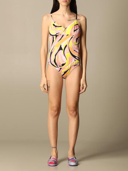 EMILIO PUCCI Printed One piece Swimsuit Orange Emilio Pucci 