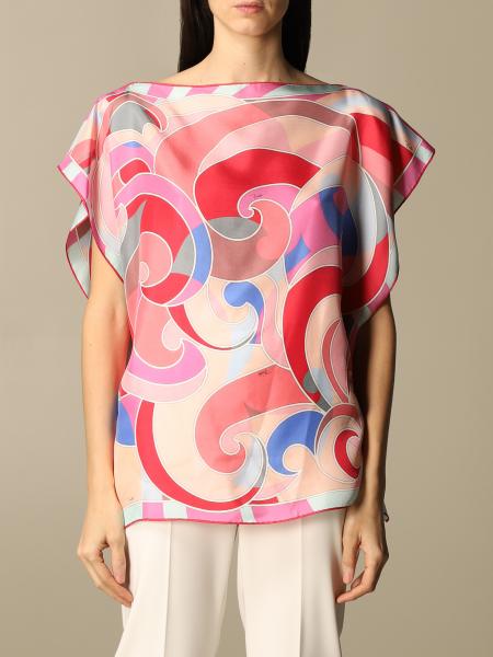 Emilio Pucci - Authenticated Top - Cotton Pink Floral for Women, Good Condition