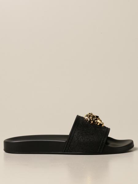 medusa flat slide thong sandals