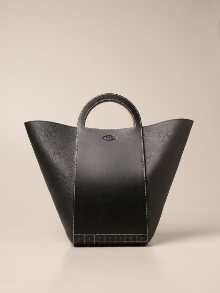 Tod's donna: Borsa Aov a mano tote gommini Tod's in pelle liscia e martellata