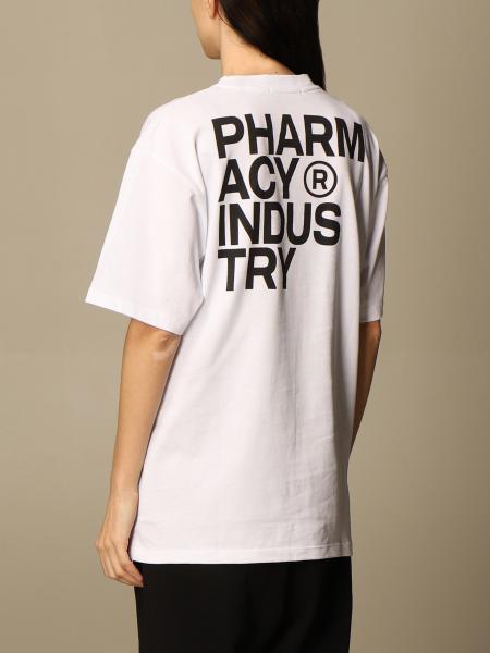 PHARMACY INDUSTRY: T-shirt in cotone con logo Bunny - Bianco | T-Shirt ...