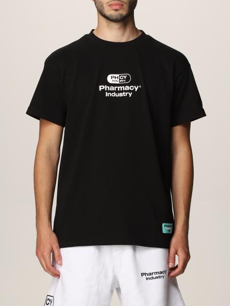 Pharmacy Industry Outlet: cotton t-shirt with pill logo - Black ...