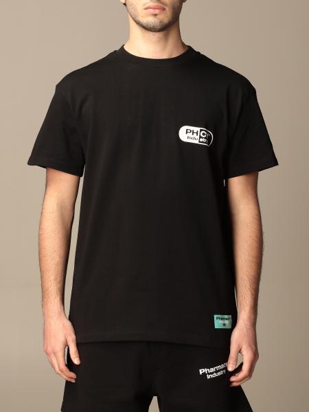 PHARMACY INDUSTRY: cotton t-shirt with pill logo - Black | T-Shirt ...