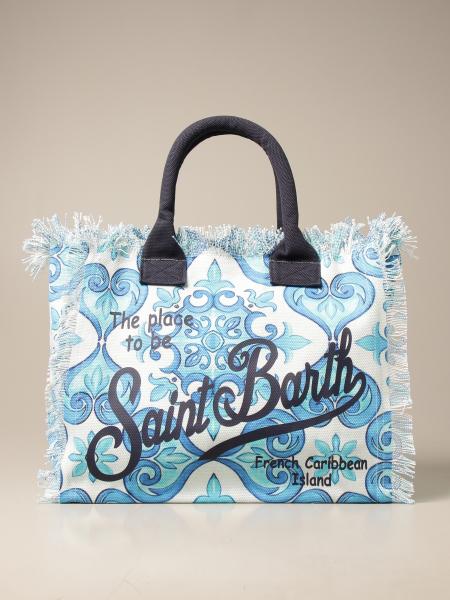 MC2 SAINT BARTH: Vanity shopping bag in canvas - Multicolor