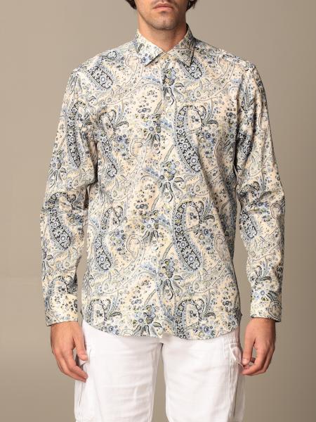 ETRO: shirt in paisley patterned cotton - Sky Blue | Etro shirt 12908