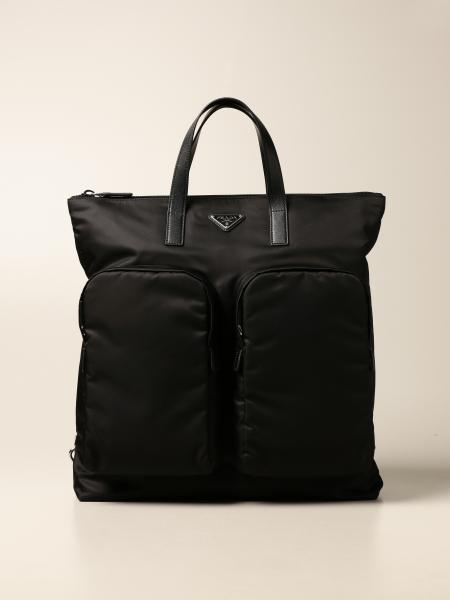 PRADA Leather Black Bags for Men for sale