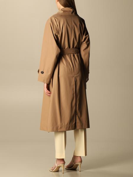 MAX MARA THE CUBE: Dimper double-breasted trench coat - Camel | Trench ...