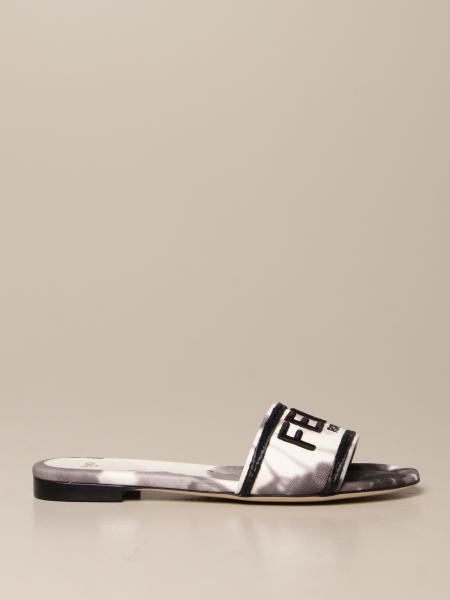 canvas flat sandals