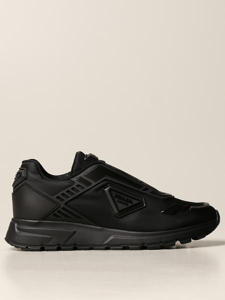 PRADA: PRAX 01 sneakers in nylon gabardine - Black | Prada sneakers ...