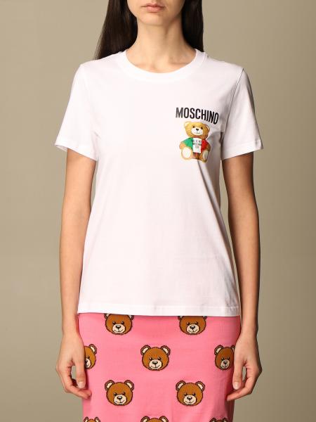 moschino teddy bear t shirt white