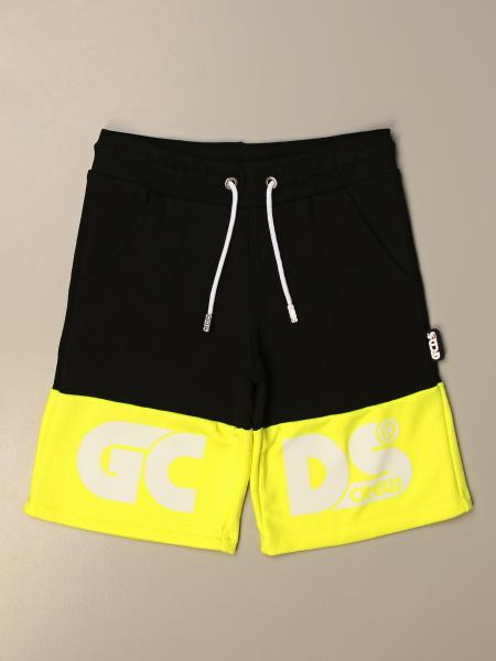 Gcds jogging bermuda shorts in cotton with logo