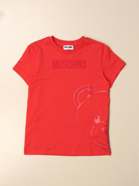 red moschino shirt