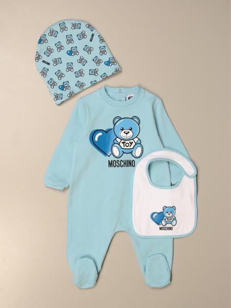 Moschino tutina neonata con orsetto Toy rosa