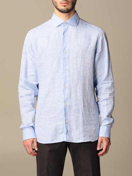 Z Zegna linen shirt with French collar