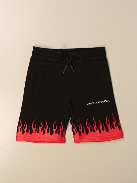 Vision of Super jogging shorts in cotton with flames