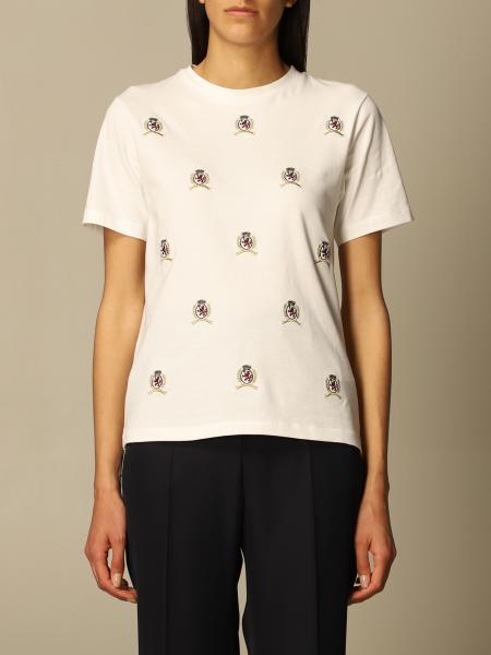 Hilfiger Collection: Hilfiger Collection cotton T-shirt with all-over emblem