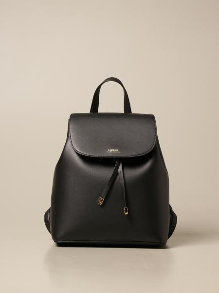 LAUREN RALPH LAUREN: leather backpack - Black | Lauren Ralph Lauren backpack  431719702 online on 