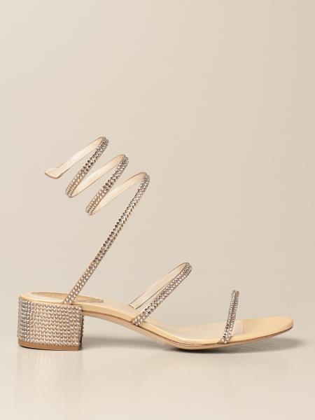 Cleo René Caovilla sandal in satin with crystals
