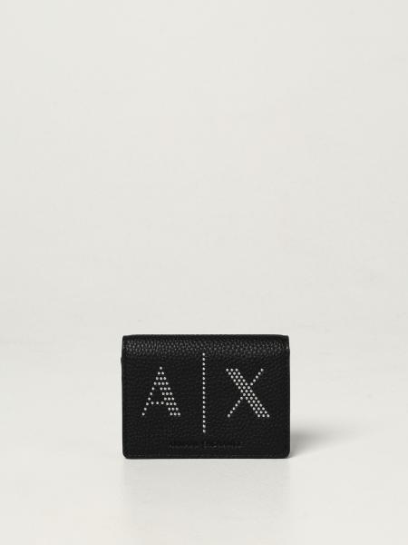 Armani Exchange wallet in leather with logo