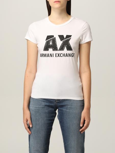 Armani Exchange women: Armani Exchange T-shirt in cotton jersey with logo