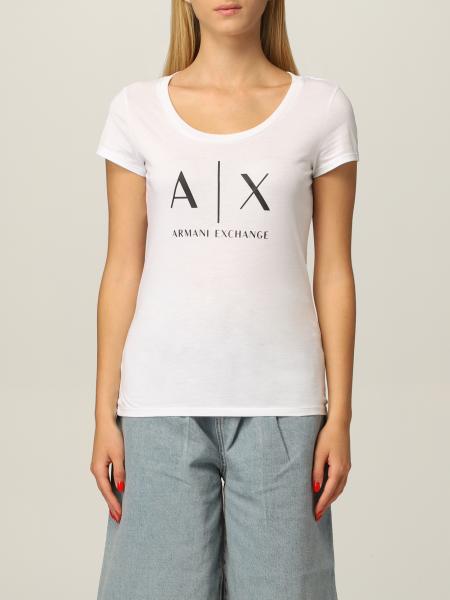 Armani Exchange women: Armani Exchange T-short in cotton jersey with logo