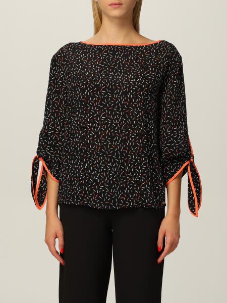 Armani Exchange viscose top with all over print