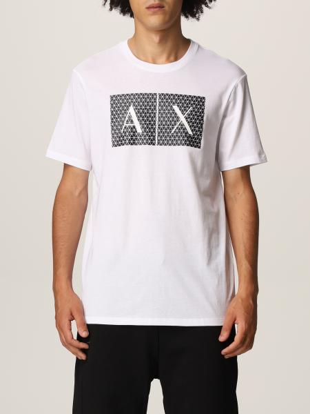 Armani Exchange T-shirt in cotton jersey with logo and print