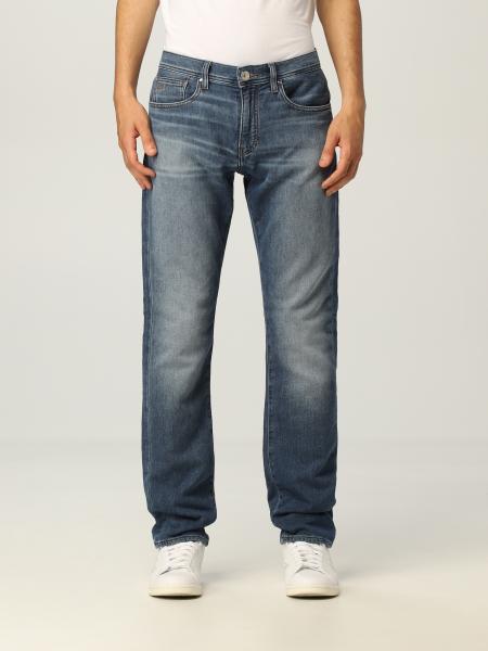 Armani Exchange men: Armani Exchange jeans in denim with logo