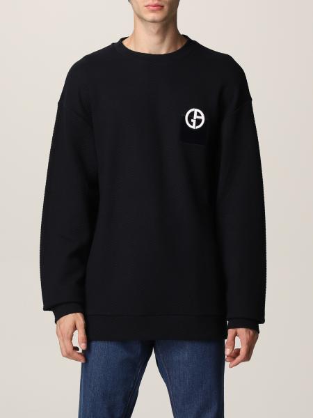 Giorgio Armani sweater in wool blend with logo