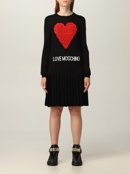 Heart logo jacquard sweater