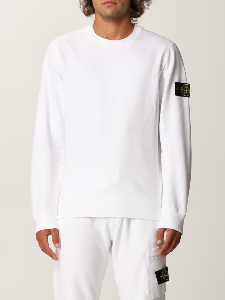 STONE ISLAND: sweatshirt for man - White | Stone Island sweatshirt ...