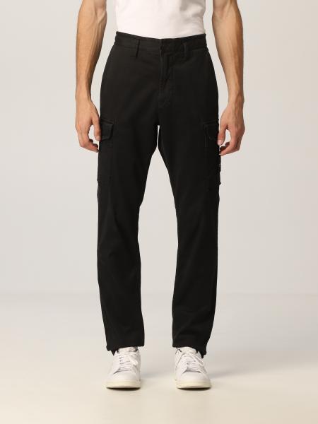 stone island black jogging pants