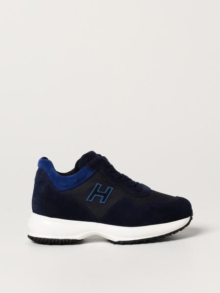 Interactive Hogan trainers in suede and fabric