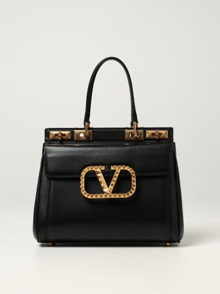 Valentino: Valentino Garavani Rockstud Alcove bag in grained leather