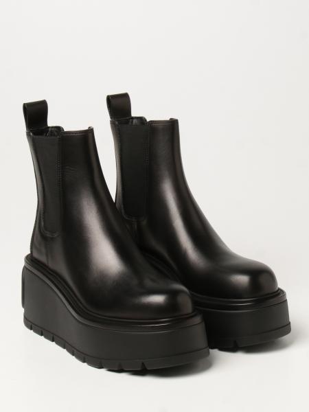 valentino beatle leather platform boots