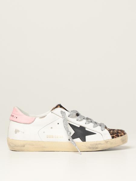 Golden Goose women: Super-Star classic Golden Goose sneakers in leather and pony skin