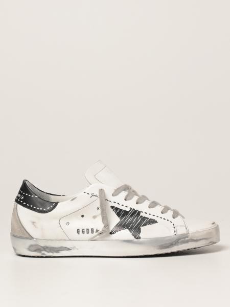 GOLDEN GOOSE: Sneakers Super-Star classic in pelle - Bianco | Sneakers Golden  Goose GMF00102.F002090.10432 GIGLIO.COM