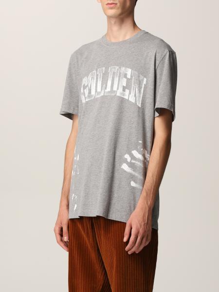 GOLDEN GOOSE: T-shirt in cotton jersey with painting effect print 