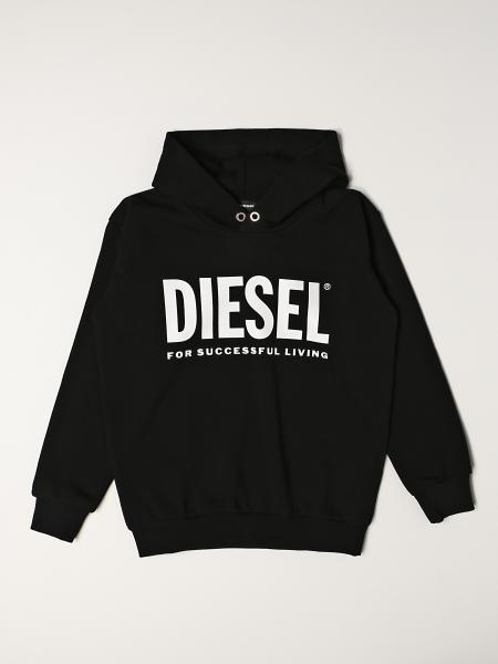 Diesel hooded jumper in cotton