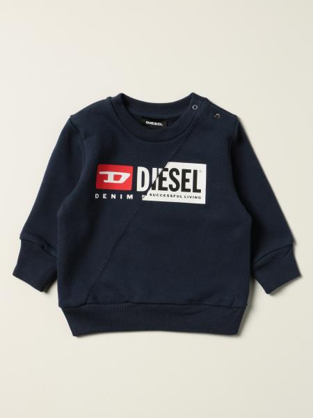 Diesel crewneck jumper in cotton with logo