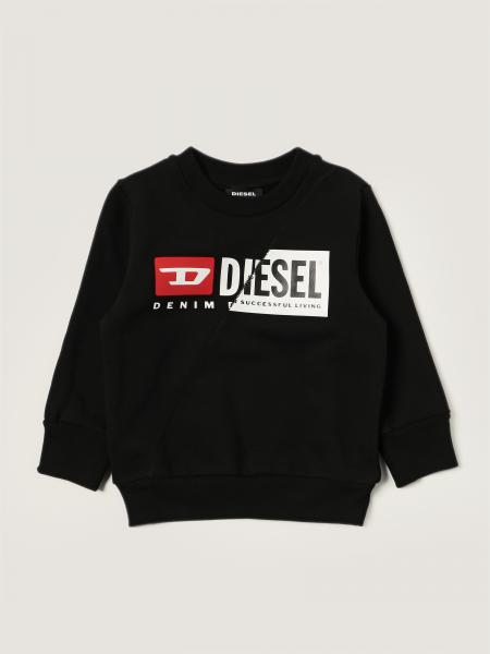 Diesel: Felpa a girocollo Diesel in cotone con logo