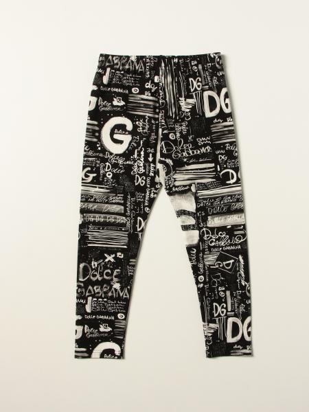 Dolce & Gabbana kids: Dolce & Gabbana leggings with graffiti print