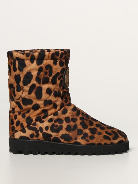 Dolce & Gabbana boots in animalier nylon