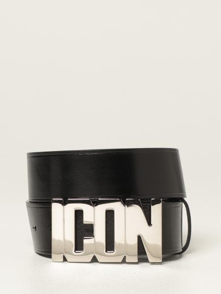 Dsquared2 leather belt with Icon logo